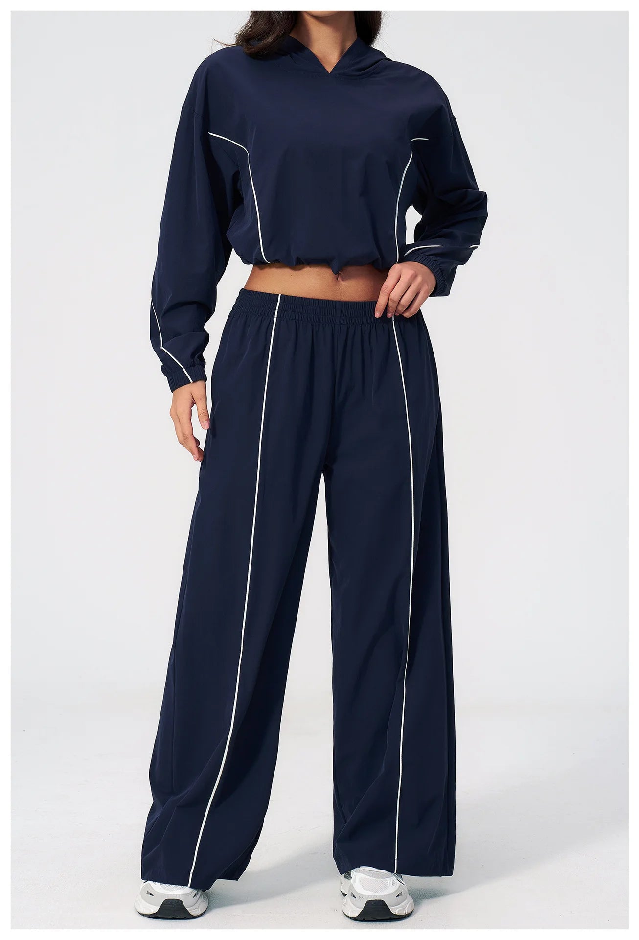 Ensemble Sport Femme – Veste Zippée Anti-UV & Legging Yoga, Running & Cyclisme