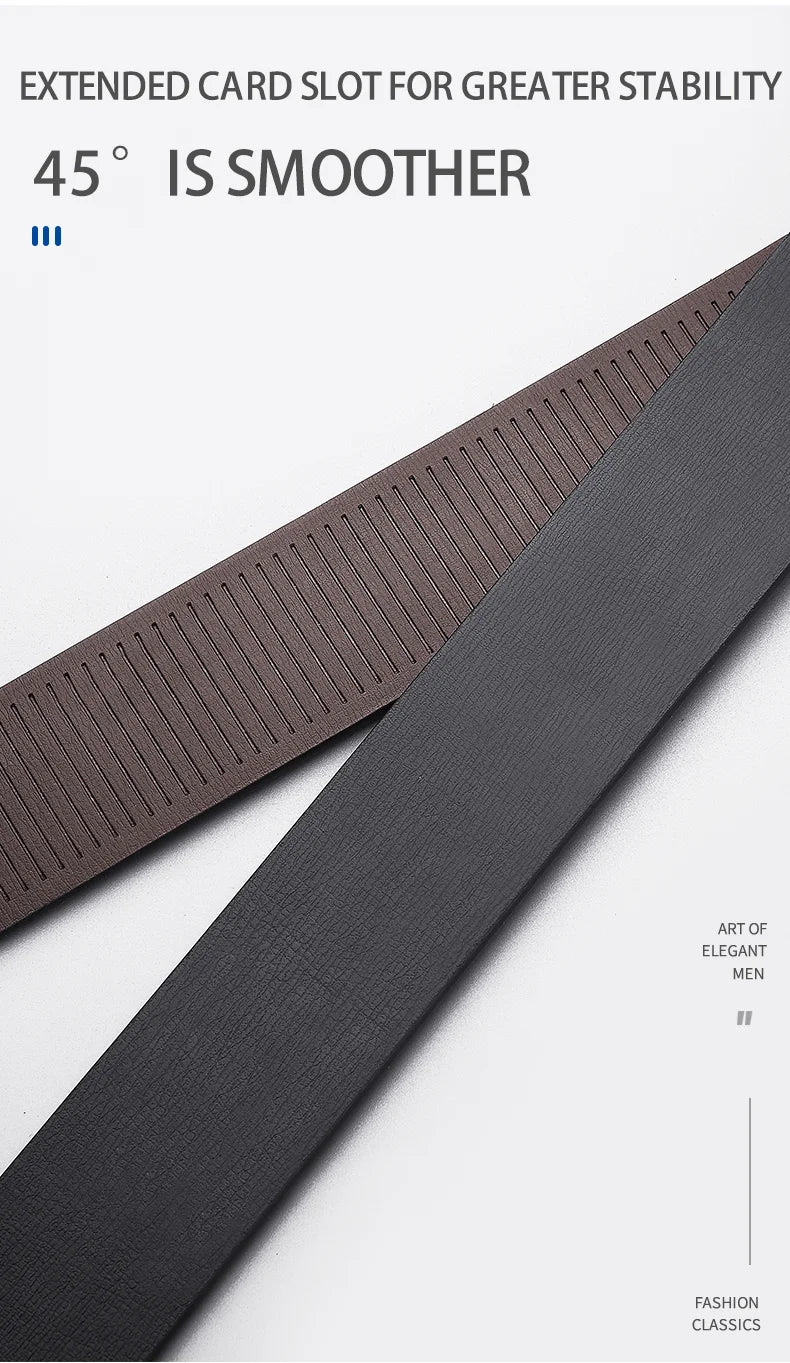 Ceinture Homme Business Cuir PU - Boucle Automatique Élégante Affaires