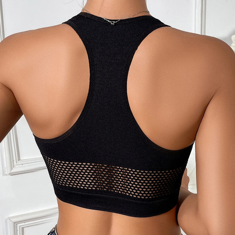 Débardeur Filet Ajouré Sport Femme