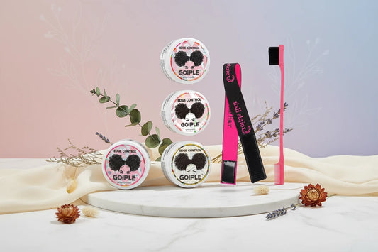 Lot 3 Gels Edge Control Fruités 30g - Fixation Forte Anti-Frisottis Lissage Baby Hairs