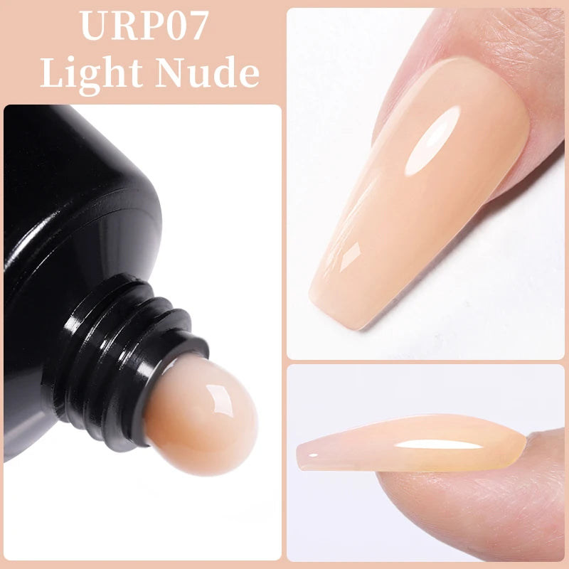 Gel Extension Ongles UR SUGAR 15ml - Soak Off UV LED Acrylique Cristal Blanc Transparent Nude Vernis Gel UV Construction