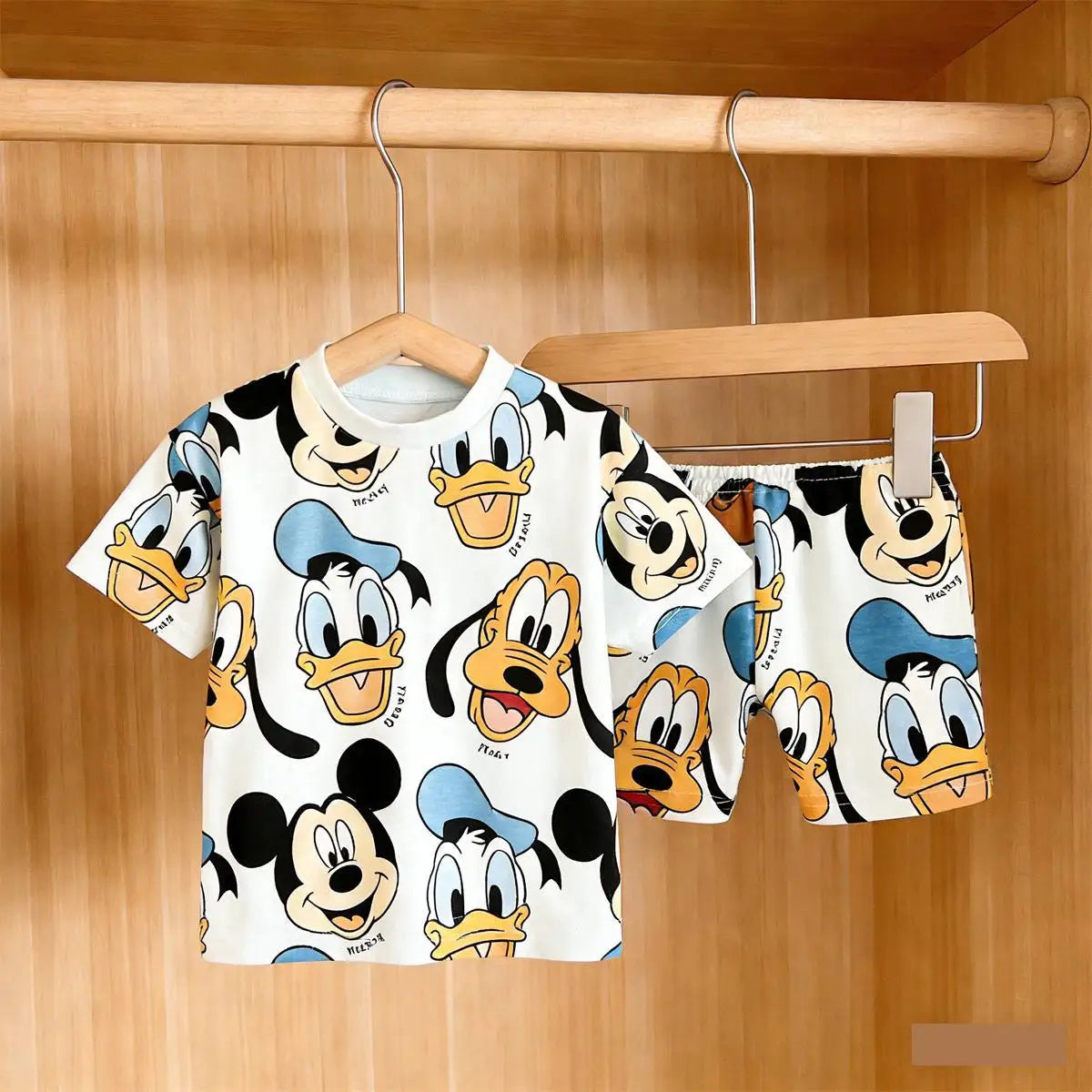 Ensemble Mickey Mouse Enfant Été - T-shirt + Short Disney 2 Pièces