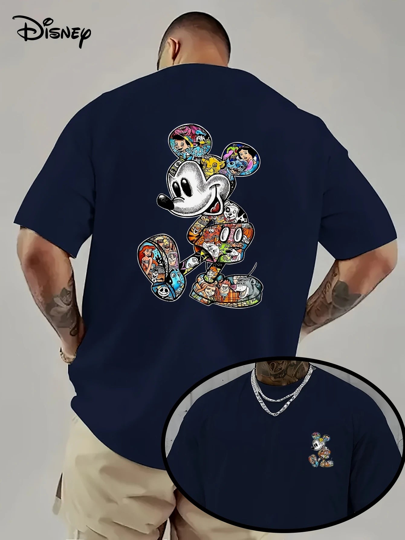 T-Shirt Enfant Disney Mickey Mouse Coton Pur - Manches Courtes Respirant Loose Été 2025