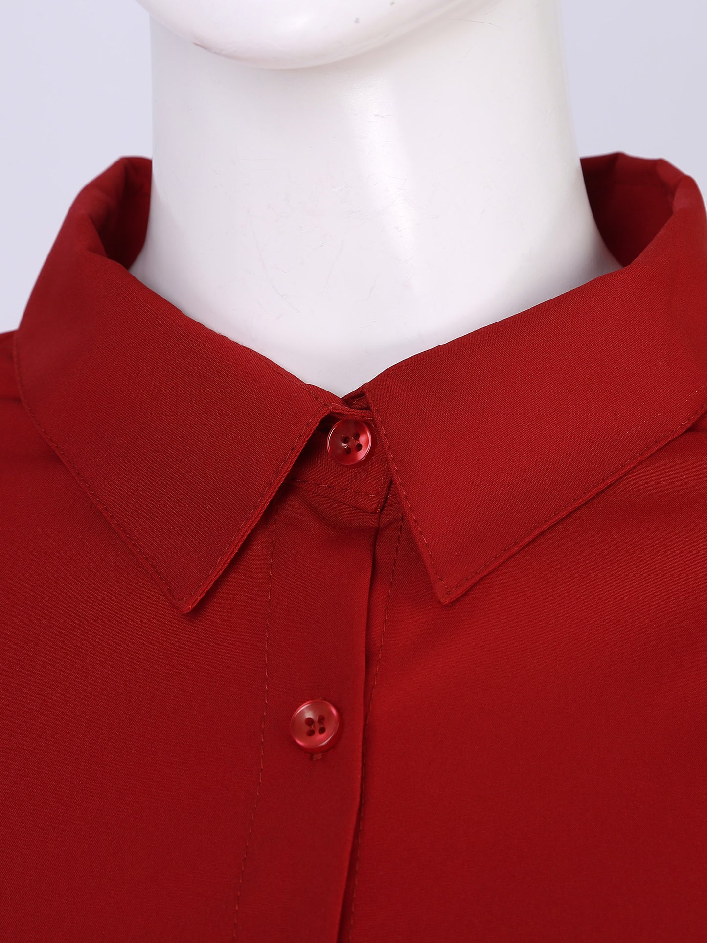 Chemise Body Femme Bureau Blanc - Manches Longues Slim Fit Uniforme Travail