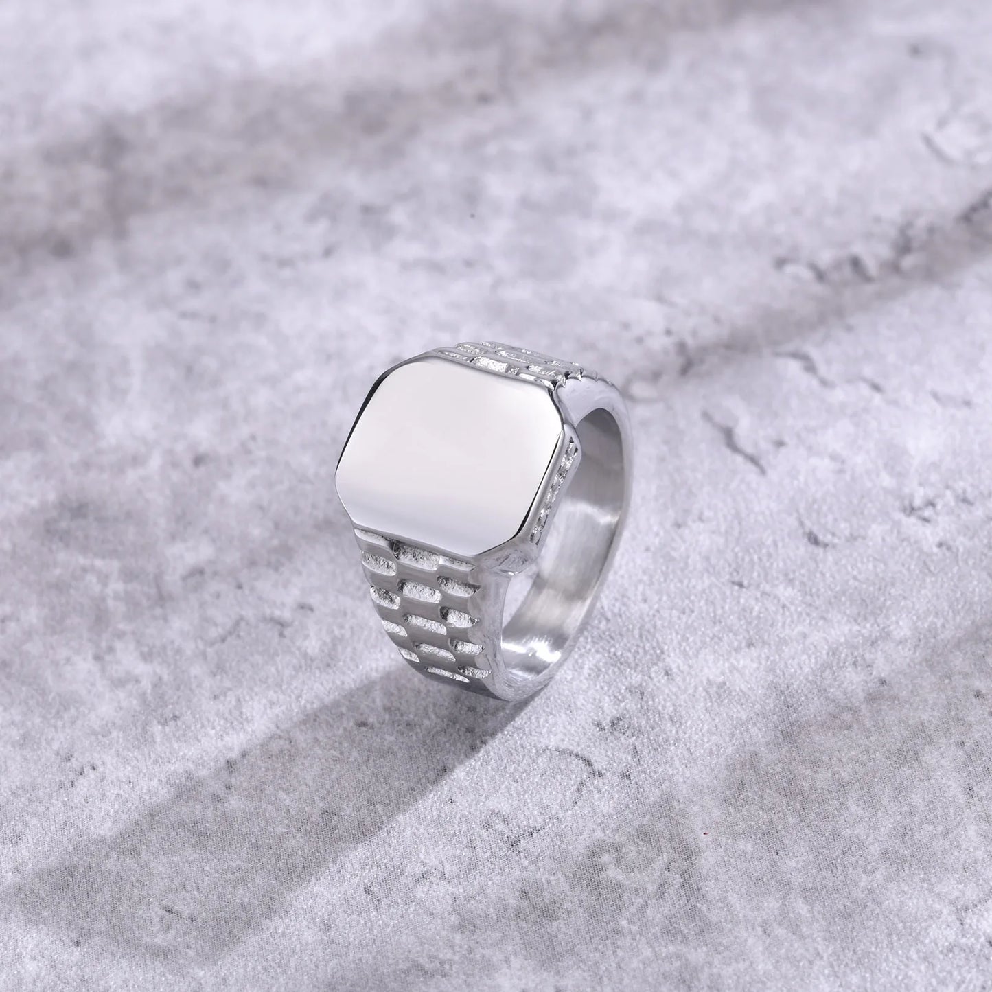 Bague Chevalière Zodiaque Acier Personnalisable - Homme Cadeau