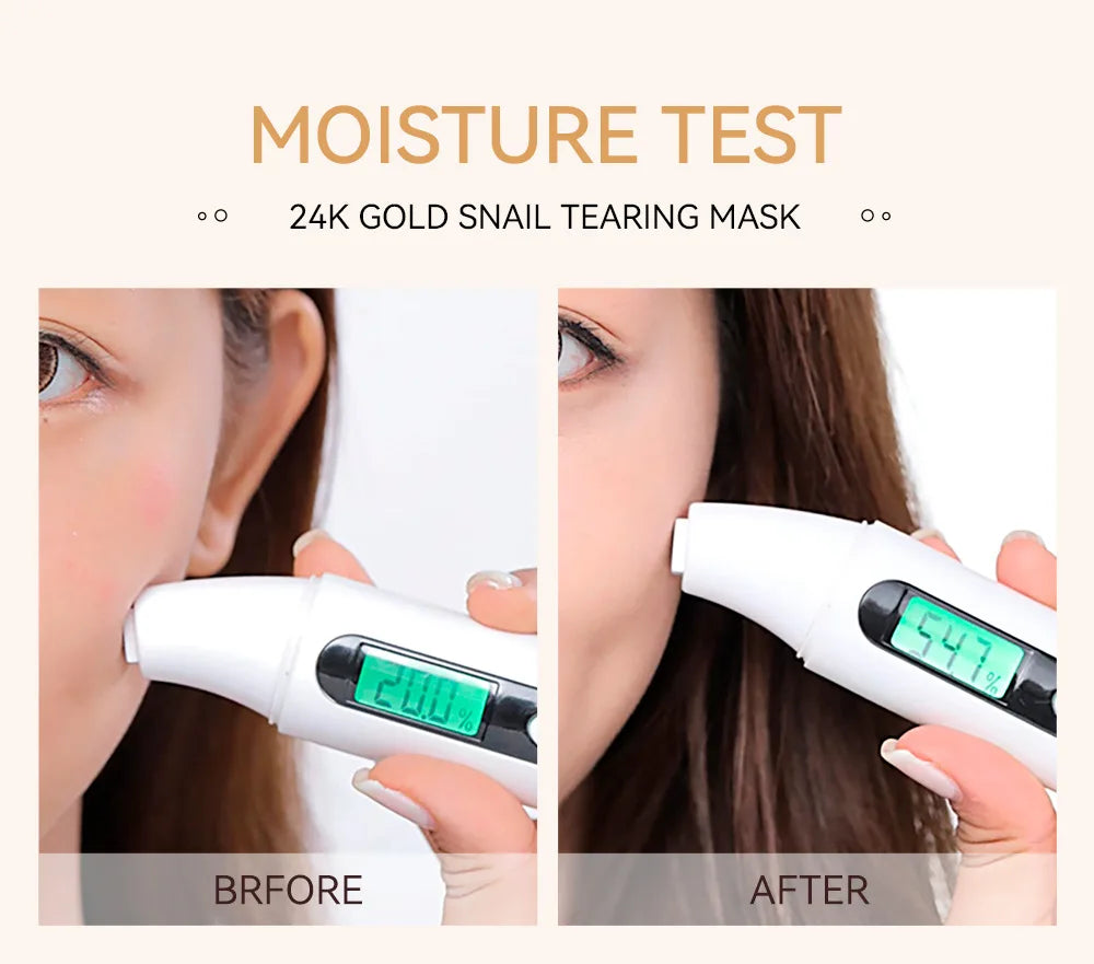 Masque Visage Peel-Off Or 24K Sakura LAIKOU - Anti-Rides Blanchissant Points Noirs Rajeunissement