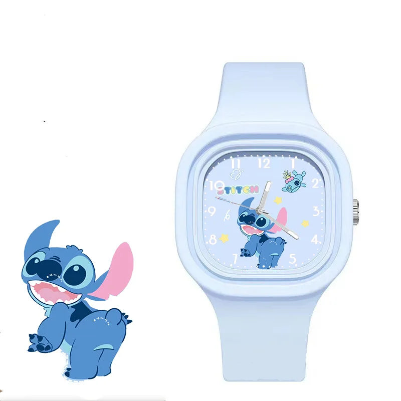 Montre Enfant Disney Stitch Diamant - Quartz Lilo & Stitch Anime Accessoire Cadeau Anniversaire