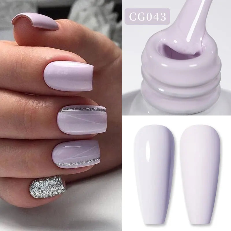 Vernis Gel BORN PRETTY Noir Jelly Nude 10ml - 74 Couleurs Translucide Semi-Permanent UV LED Nail Art DIY Maison