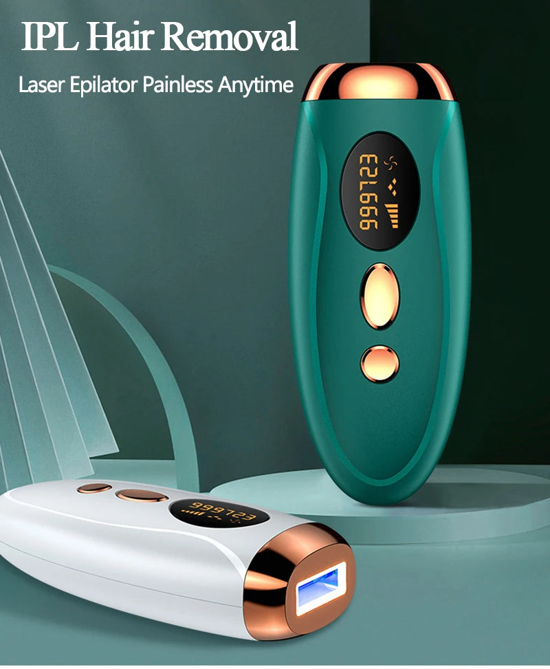 Épilateur IPL Laser Femme 999,999 Flashs - Épilation Permanente Indolore LCD Display