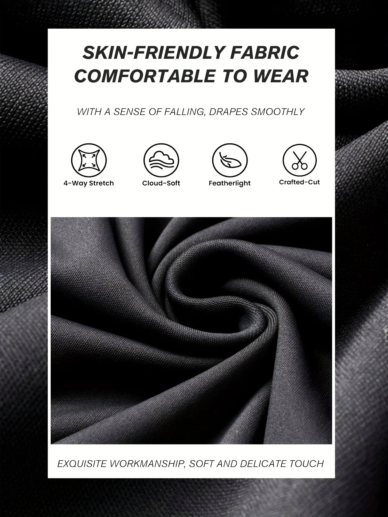 Pantalon Flare Taille Haute Femme - Jambe Slim Noir Printemps Été