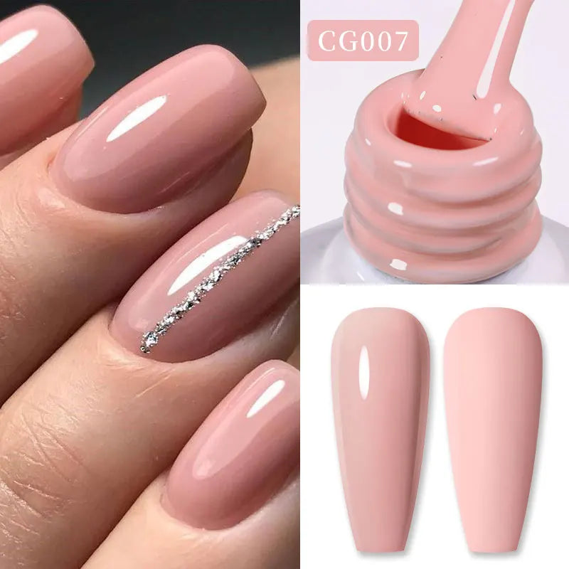 Vernis Gel BORN PRETTY Noir Jelly Nude 10ml - 74 Couleurs Translucide Semi-Permanent UV LED Nail Art DIY Maison