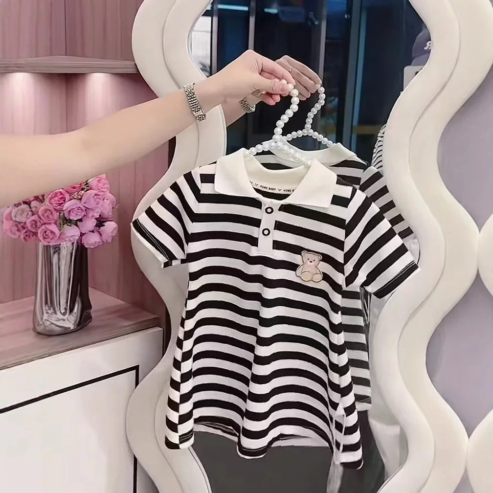 Robe fille été vichy - Manches ballon et bretelles