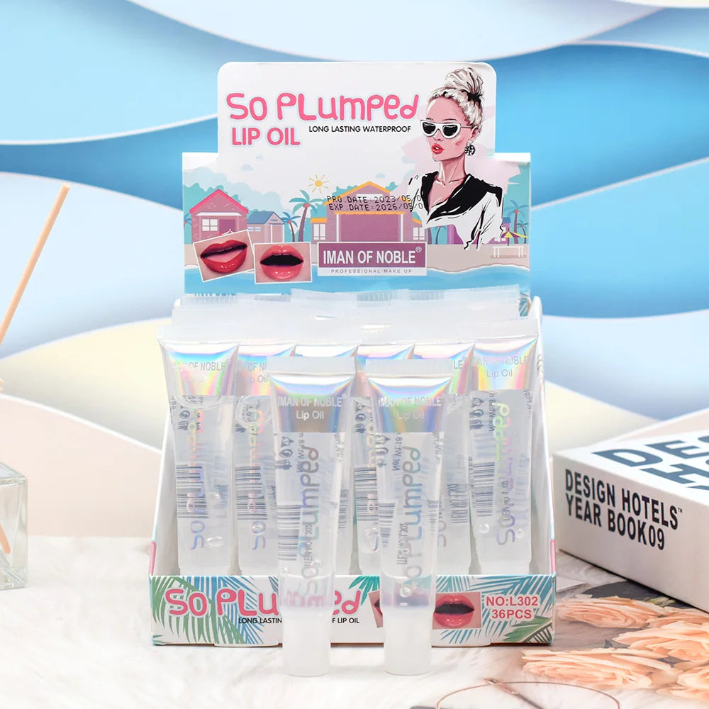 Set 6 Gloss Lèvres Parfum Fruité Aqueux - Gel Transparent Hydratant Brillant Maquillage Lèvres Femme