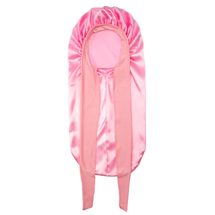 Bonnet Nuit Cheveux Longs Satin Extra Large Femme - Bandeau Élastique Soyeux Confortable Sommeil Douche Protection