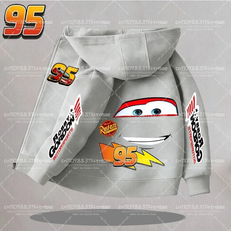 Veste à Capuche Garçon Cars Flash McQueen