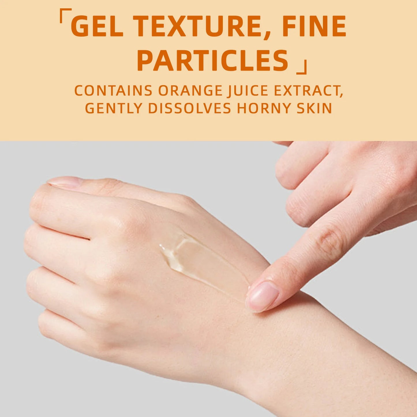 Gel Exfoliant Orange 60g - Gommage Visage Corps Hydratant Blanchissant Nettoyant Doux