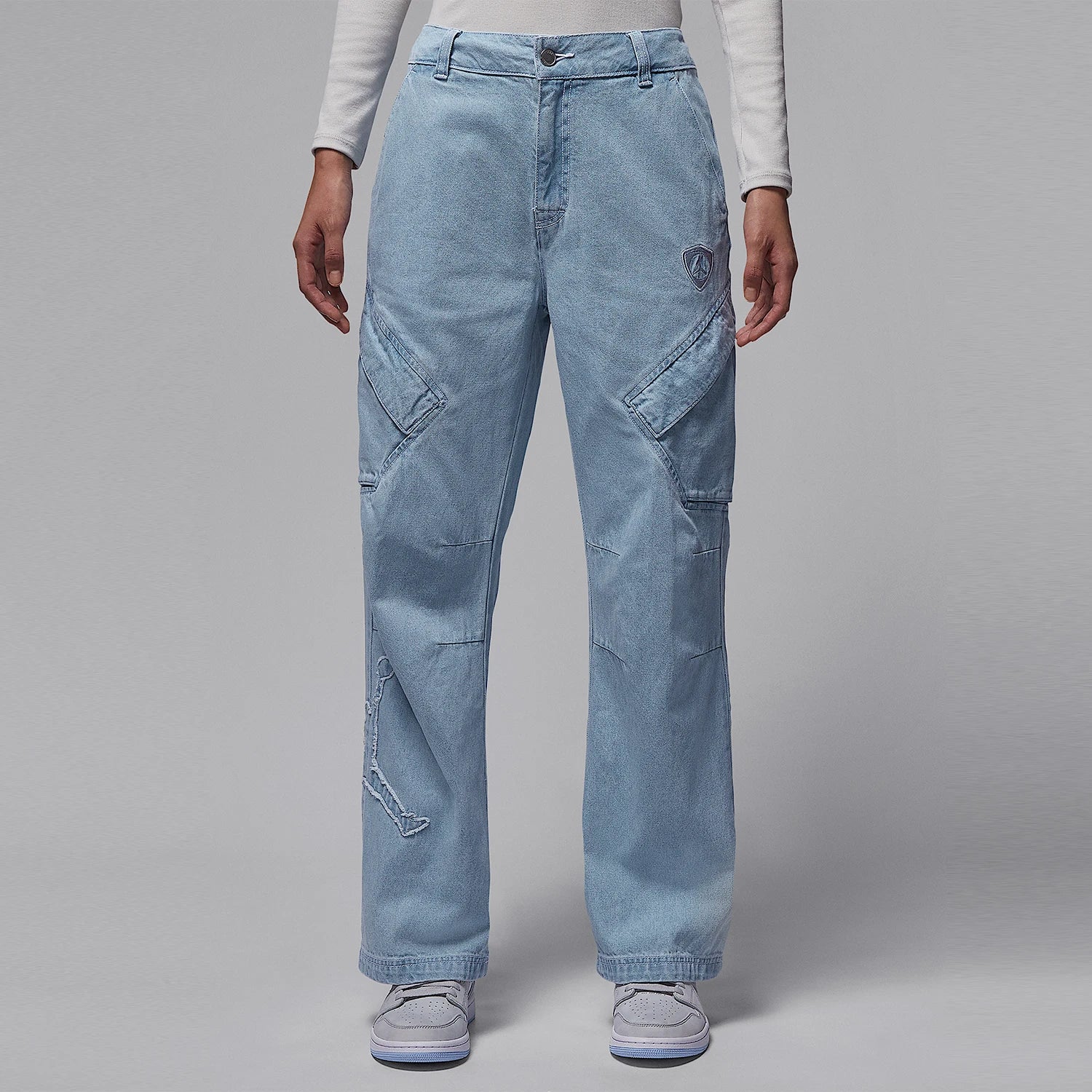 Jean Jordan Nike Femme – Coupe Droite Denim Casual & Fashion