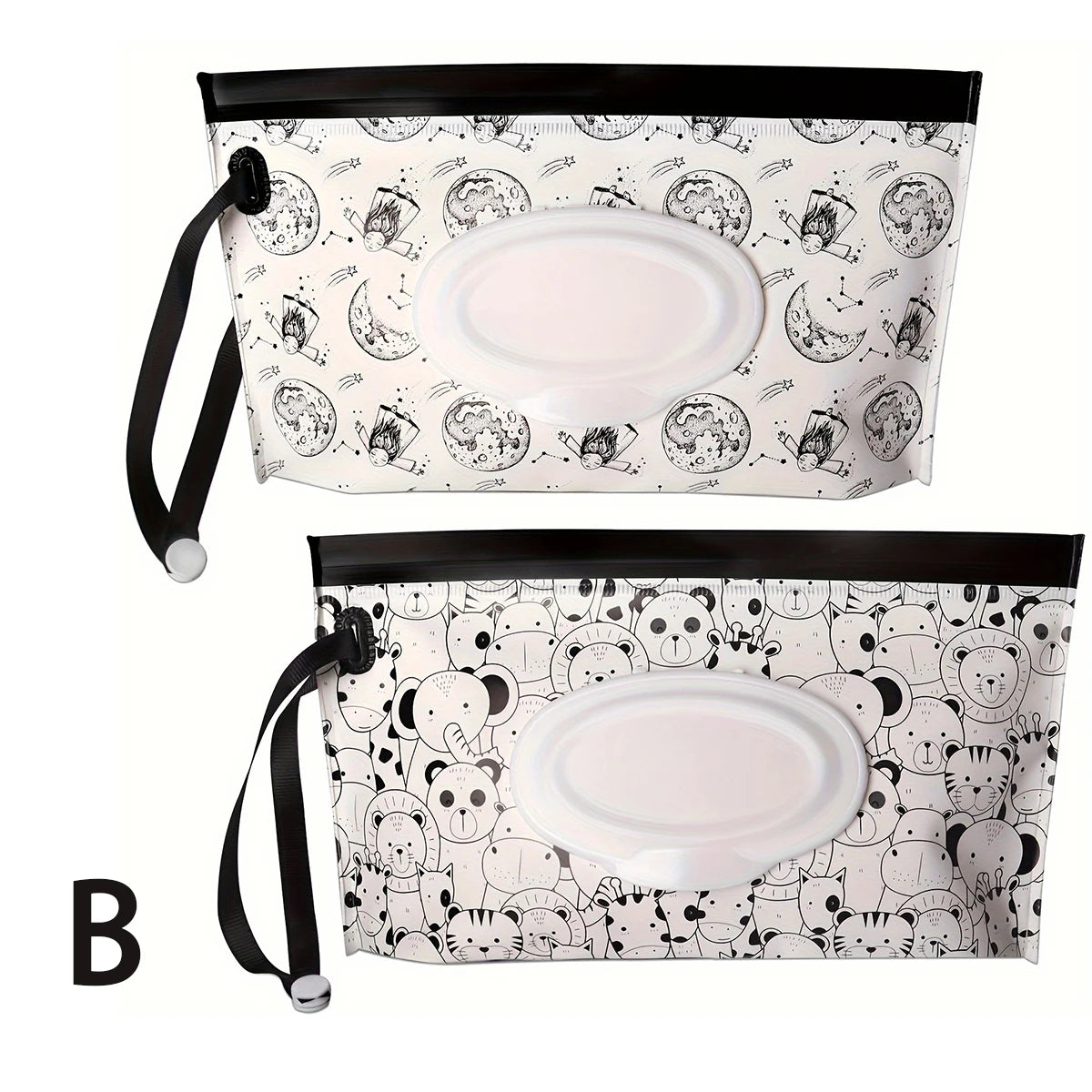 Étui Lingettes Bébé Voyage - Porte-Mouchoirs Sac Rangement Lingettes Humides Réutilisable Pochette Masques Mouchoirs