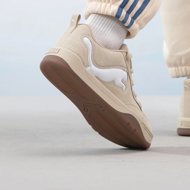 Sneakers Unisexe PUMA Rétro – Cuir, Semelle Caoutchouc, Style Casual Couple