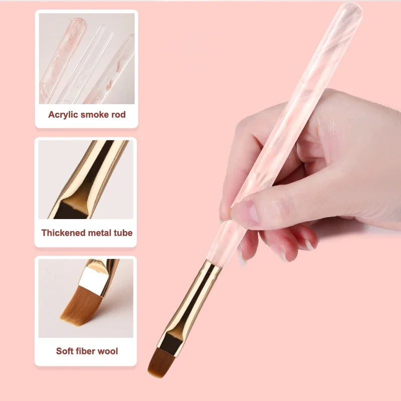 Pinceau Nail Art Motifs Photothérapie Acrylique Ongles UV Gel Extension Builder Coating Peinture DIY Manucure Accessoires