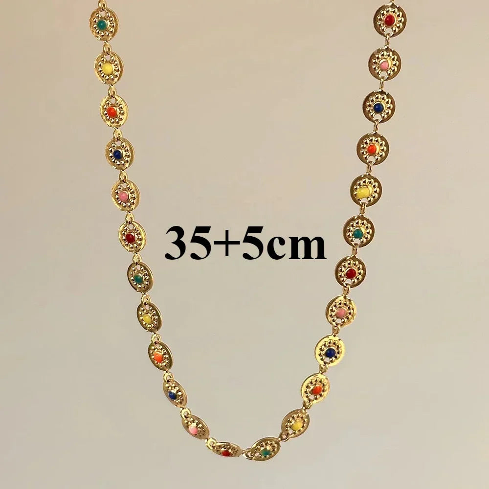 Chaîne Taille Fleur Pompon Or 18K - Belly Chain Acier Inoxydable Sexy Bikini Plage Été