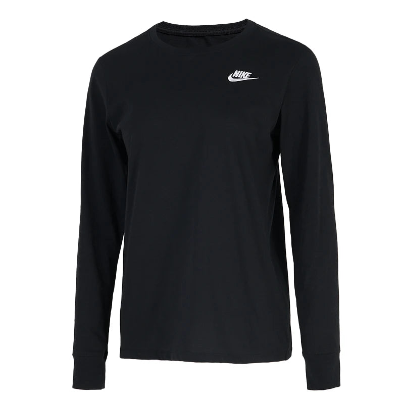 T-shirt Manches Longues Femme Nike – Col Rond, Coton, Sport & Casual