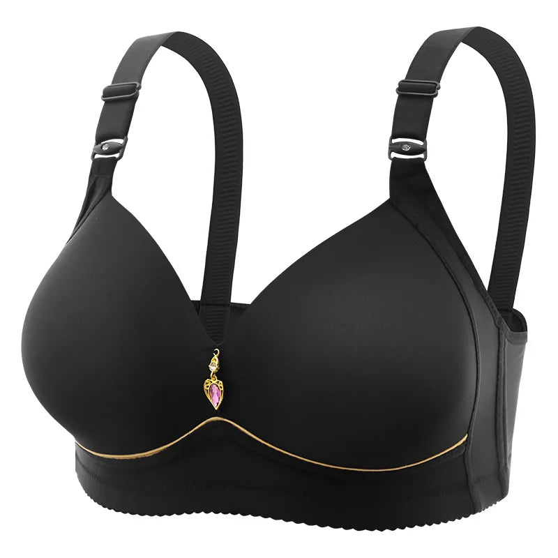 Soutien-Gorge Grande Taille Sans Armature Femme - Brassière Respirante Rassemblante | Bretelles Ajustables