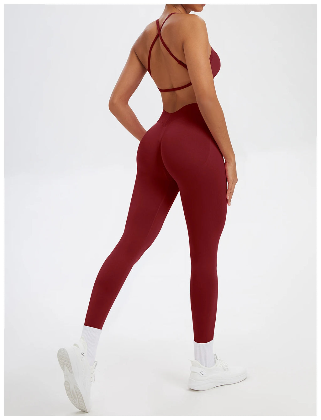 Ensemble Sport Femme 2 Pièces Sans Coutures – Top & Legging Yoga