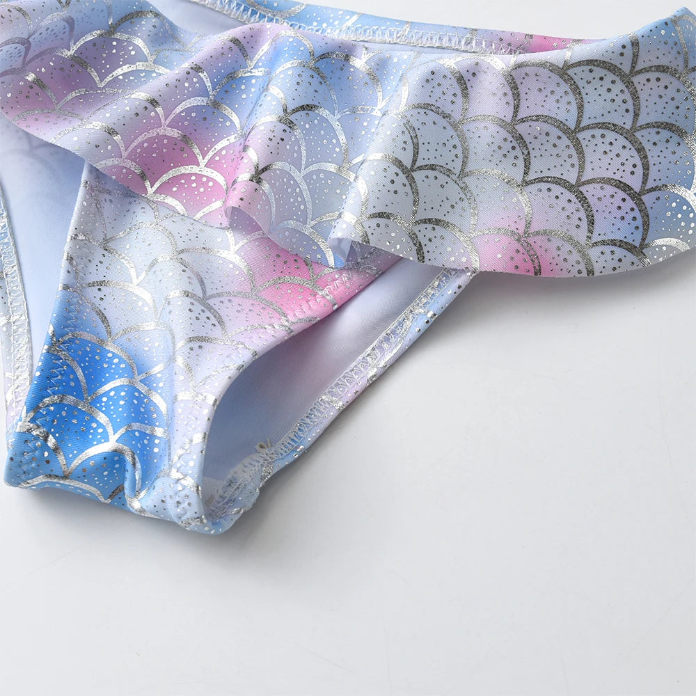 Bikini Fille 2 Pièces Drapeau Américain - Étoiles et Rayures Été