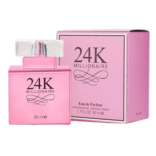 Parfum Luxe 24K Asiatique 50ml Femme - Floral Fruité Frais Longue Tenue Déodorant Charme Premium