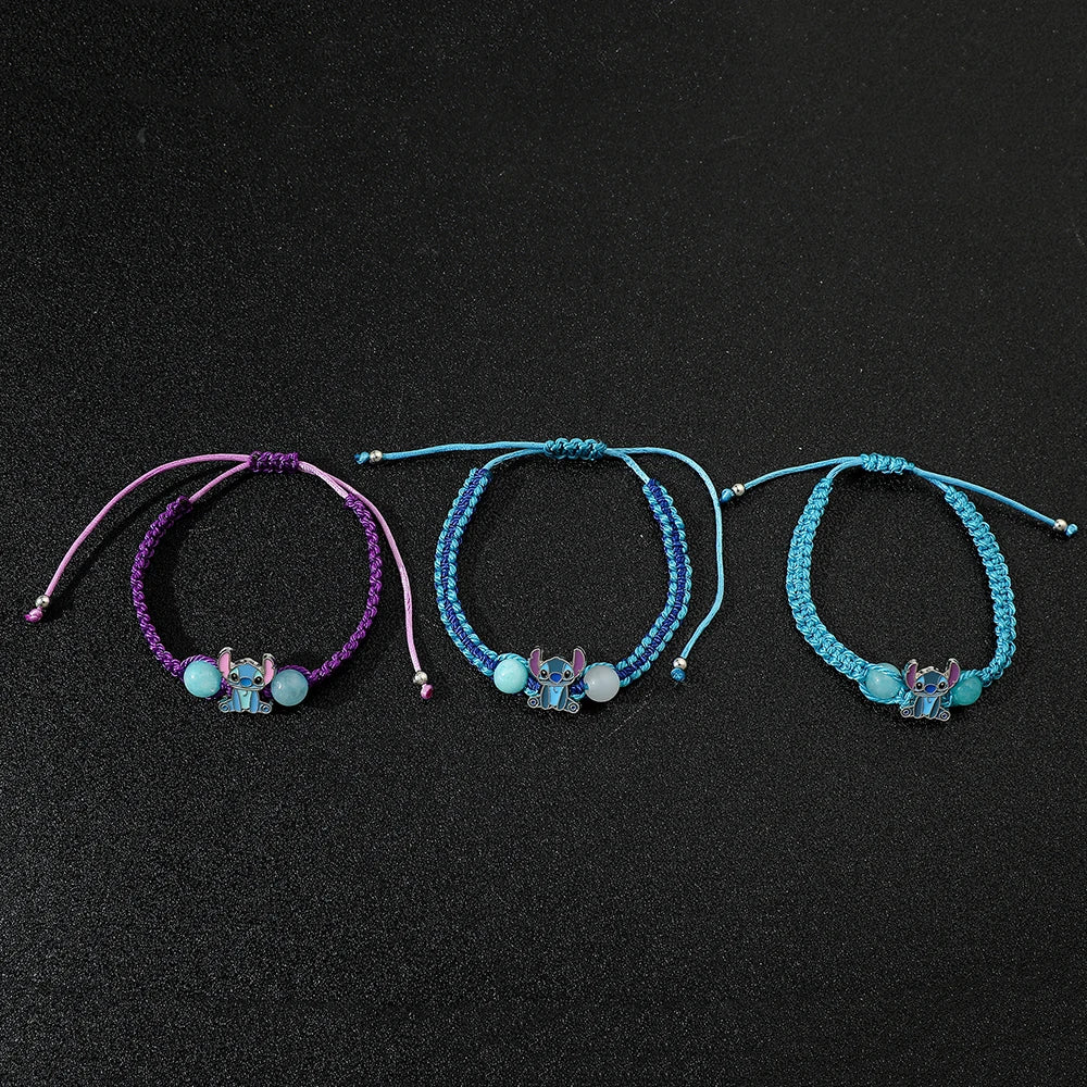 Bracelet Stitch Disney - Bracelet Charms Lilo & Stitch Enfant Cadeau Anniversaire