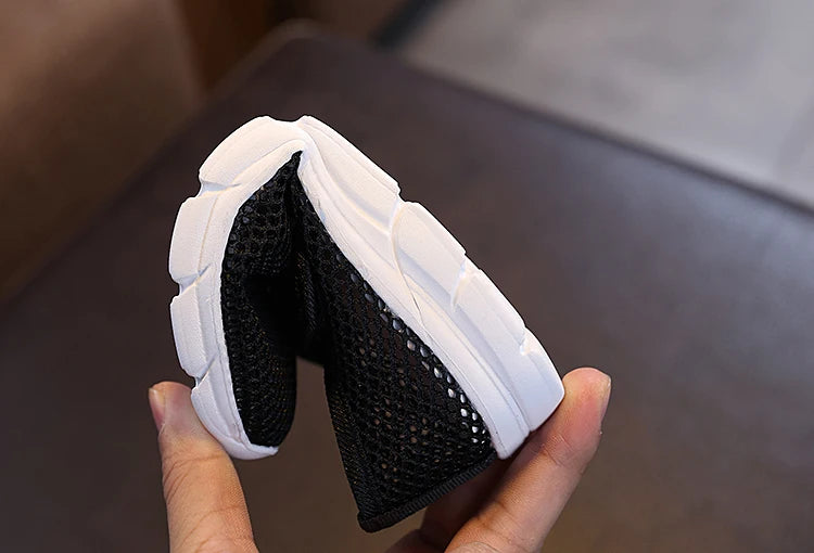 Sandales Enfant Été Respirantes Noires - Chaussures Légères Antidérapantes  7-12 ans