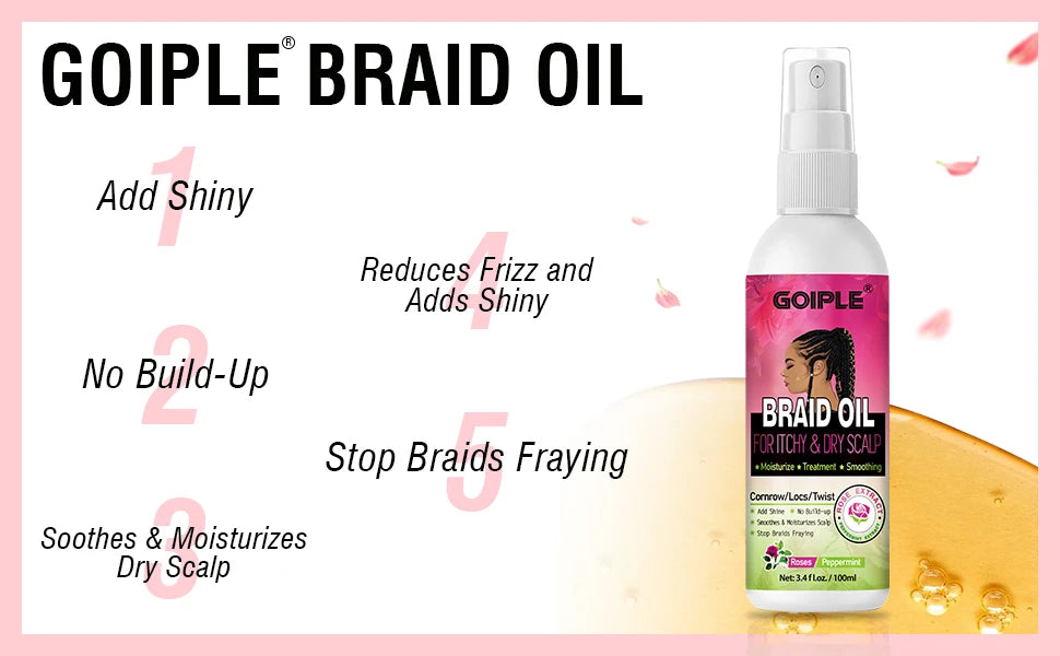 Kit Soin pour Tresses - Shampooing Sans Rinçage Mousse Nettoyante Gel Brillance pour Dreadlocks Cornrows et Accessoires Coiffage