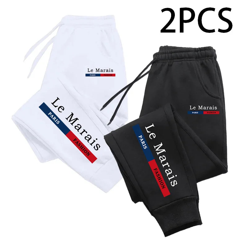 Lot 2 Joggers Homme Paris Le Marais - Automne Hiver Chaud Confort