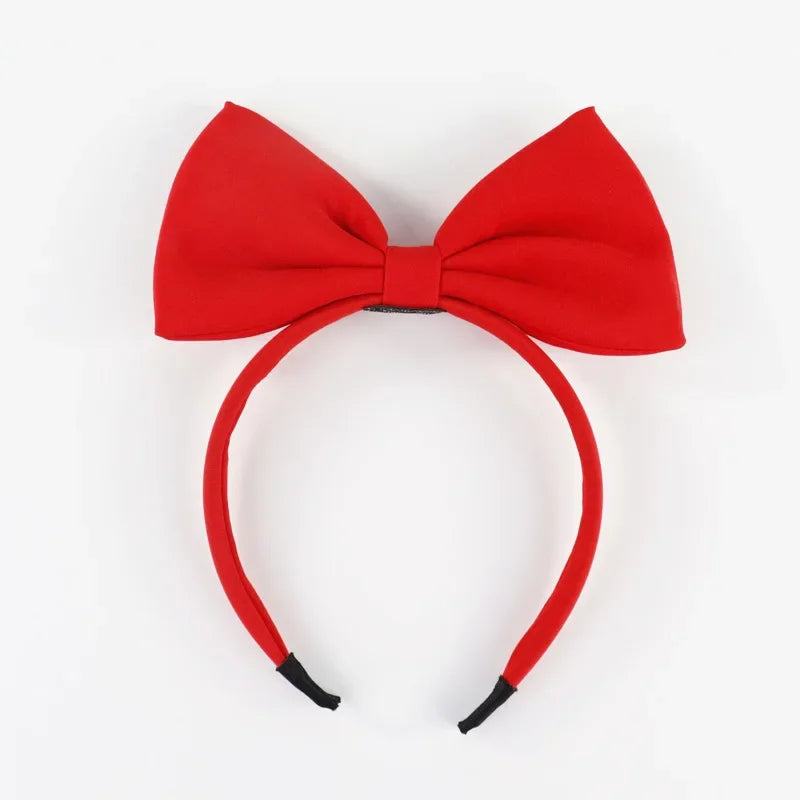 Bandeau Nœud Rouge Blanche-Neige Enfant Fille - Serre-Tête Cosplay Princesse Disney Accessoire Cheveux