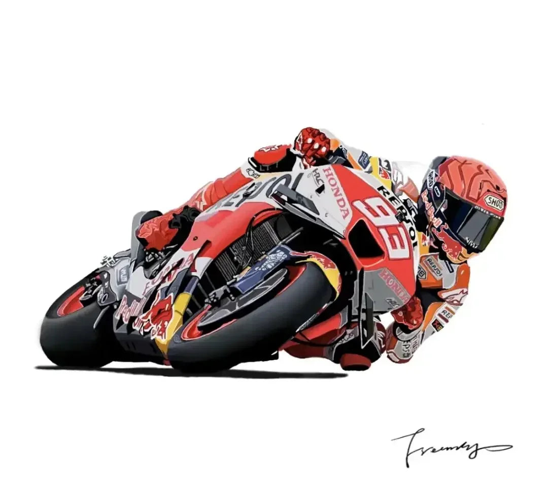 T-Shirt Homme Moto Rétro Honda - Hip-Hop Racing Vintage