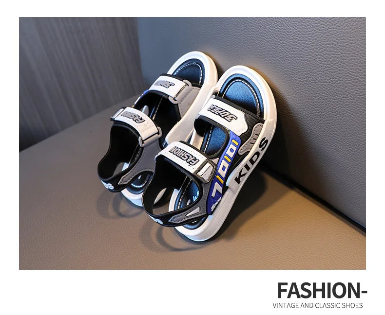 Sandales Enfant 2025 Cartoon Velcro - Chaussures Été Semelle Souple Antidérapante Garçon Coréen