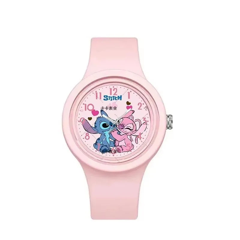 Montre Enfant Disney Stitch Silicone - Quartz Kawaii Lilo & Stitch Cadeau Anniversaire Jouet Garçon