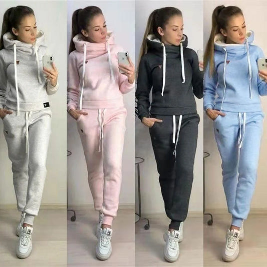 Ensemble Jogging Femme 2 Pièces - Sweat à Capuche et Pantalon Confort