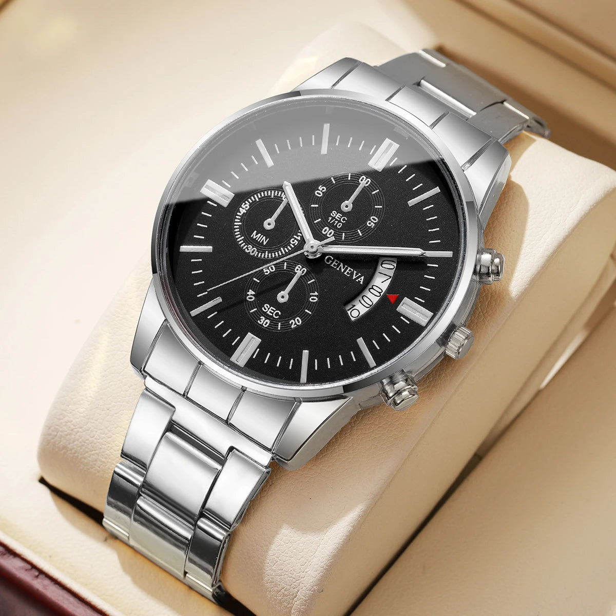 Montre Homme Business Luxury - Quartz Calendrier Élégant