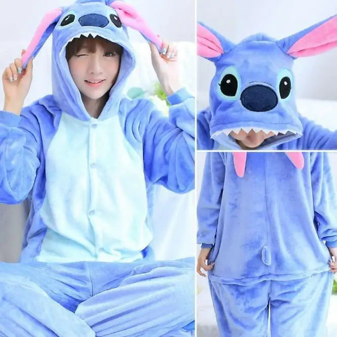 Pyjama Stitch Disney Peluche Garçon Hiver
