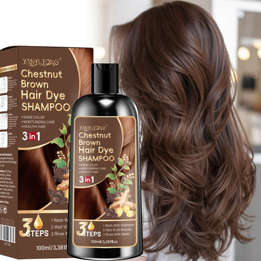 Shampoing Colorant Curcuma 3 en 1 - Cheveux Colorés Nourrissant Formule Douce Plante Beige Clair Naturel