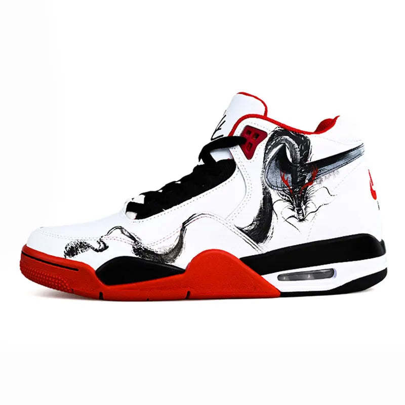 Chaussures Basket Nike Flight Legacy Custom – Dragon Graffiti Rétro Homme