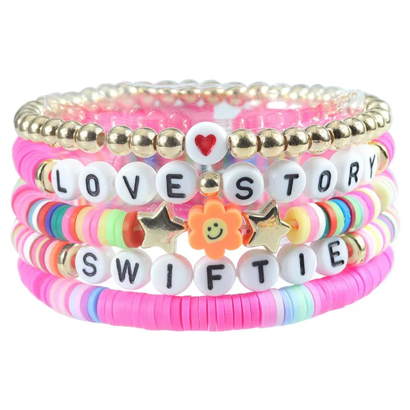 Bracelet Taylor Swift 1989 Lover - Bohème Lettres Fait Main Cadeau Fans