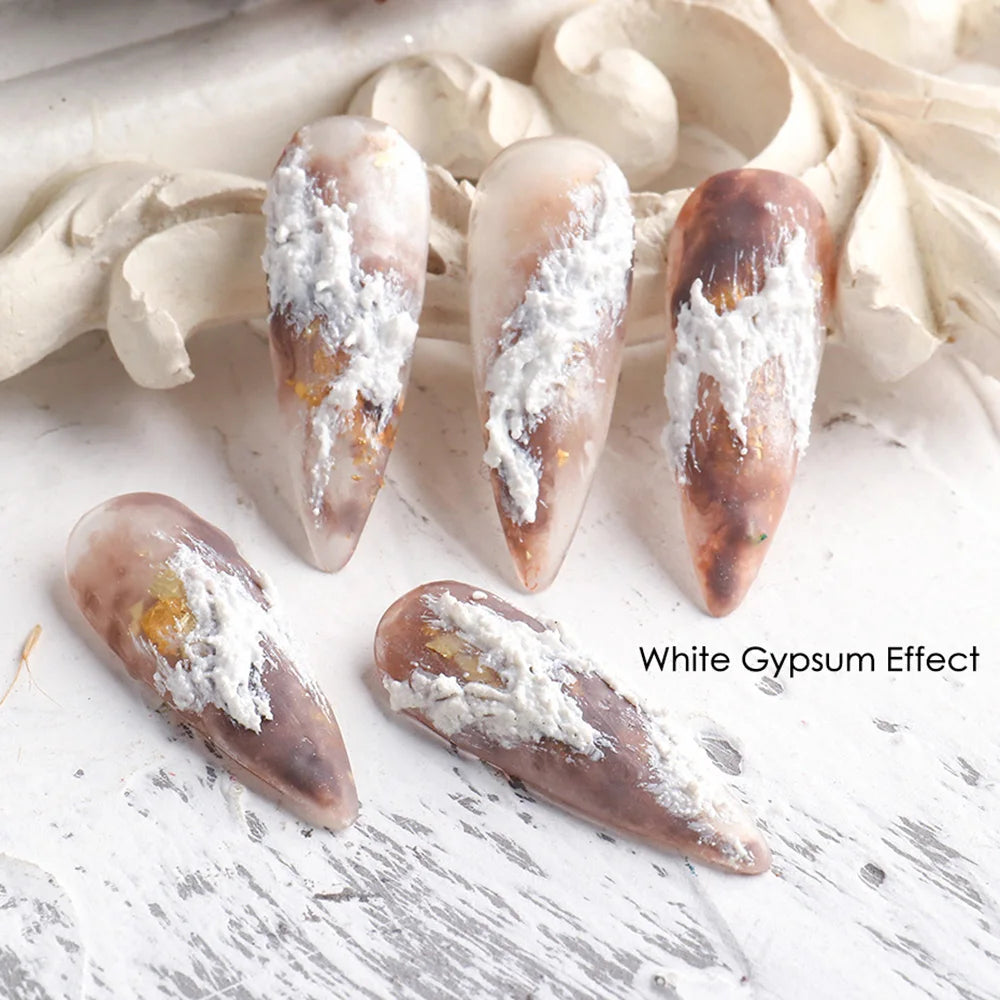 Gel Plâtre Ongles Accessoires Manucure Nail Art Vernis Décoration 3D Texture Sable Gypse Gel Polish Laque