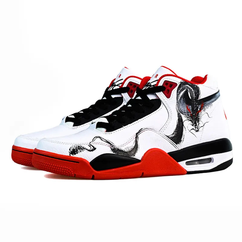 Chaussures Basket Nike Flight Legacy Custom – Dragon Graffiti Rétro Homme