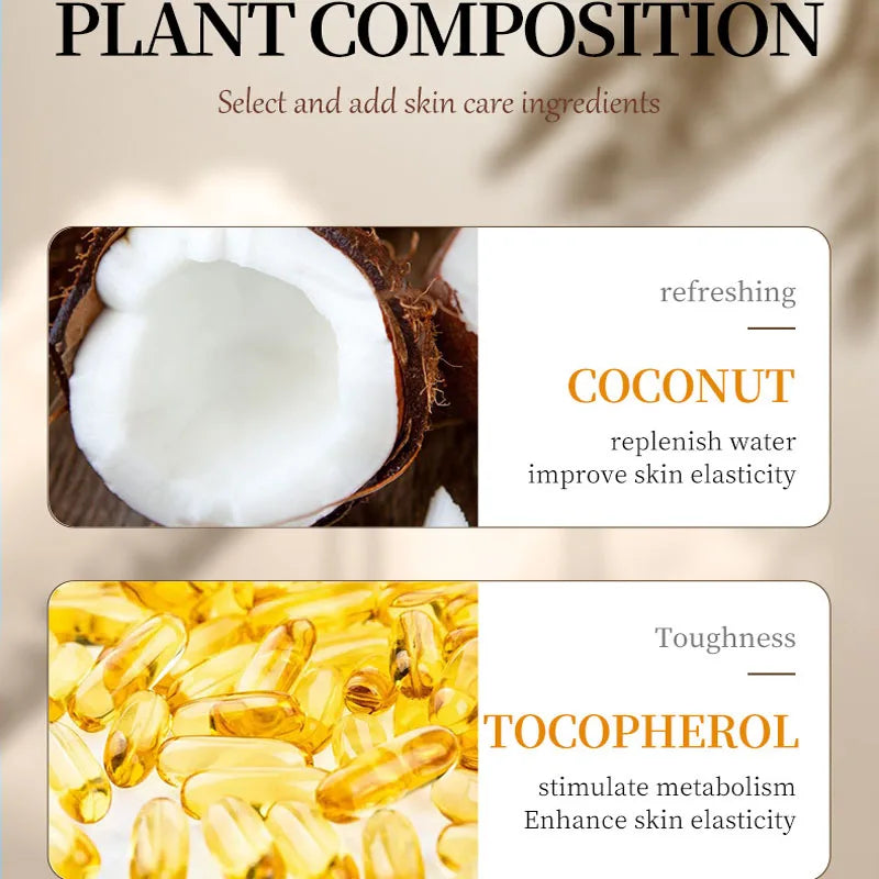 Crème Mains Noix de Coco 60g - Hydratante Nourrissante Anti-Crevasses Raffermissante Femme