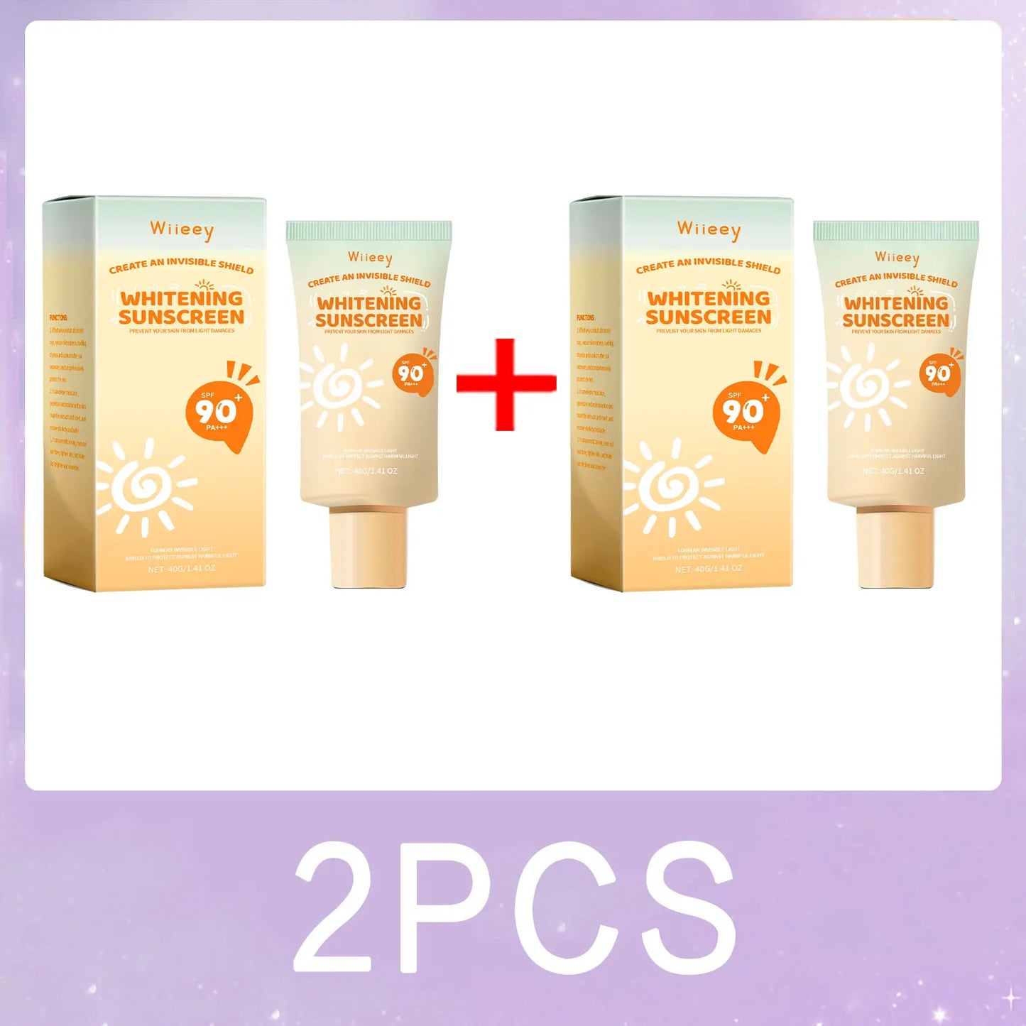 Crème Solaire Enfant SPF 50 - Lot de 2 Légère Hydratante Visage & Corpsu