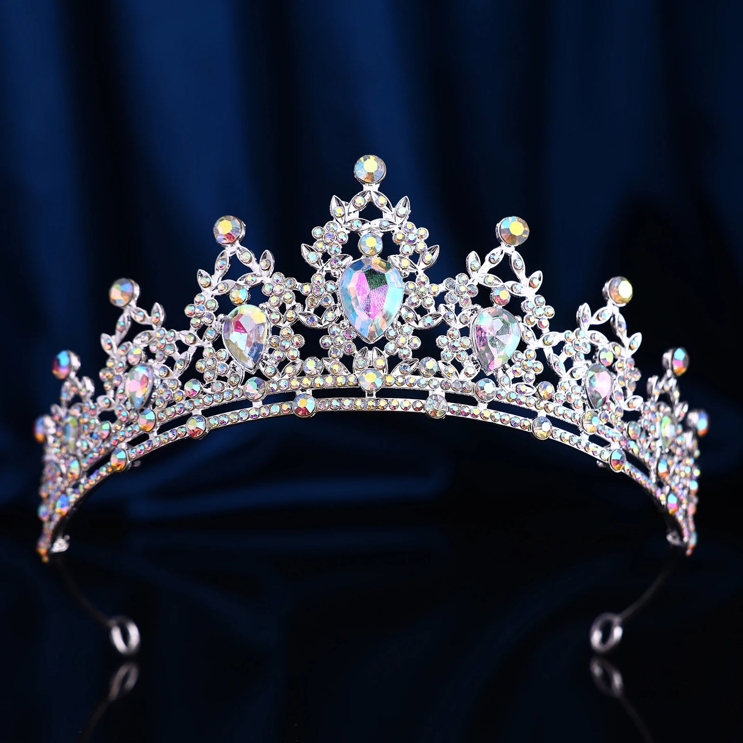 Couronne Baroque Strass Rétro Ajourée - Accessoire Fête Anniversaire Halloween Photo