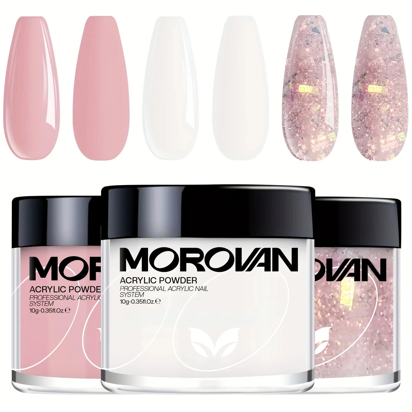 Poudre Acrylique 3-en-1 Beige Rose - Séchage Rapide Sans Odeur Non Toxique Mélange Facile Sans Lampe Cadeau Femme Fille